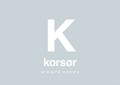 plakat: byplakat korsør med koordinater - light drizzle-Byer-A1two3