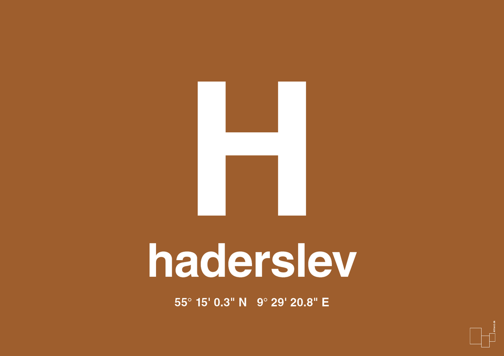 plakat: byplakat haderslev med koordinater - cognac-Byer-A1two3