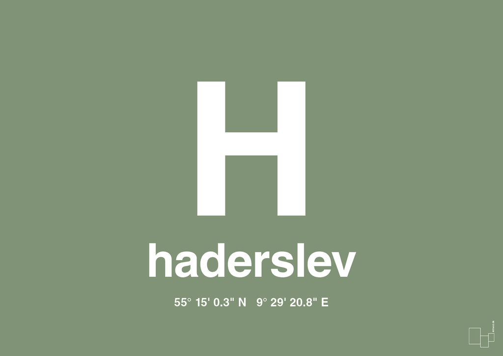 plakat: byplakat haderslev med koordinater - jade-Byer-A1two3