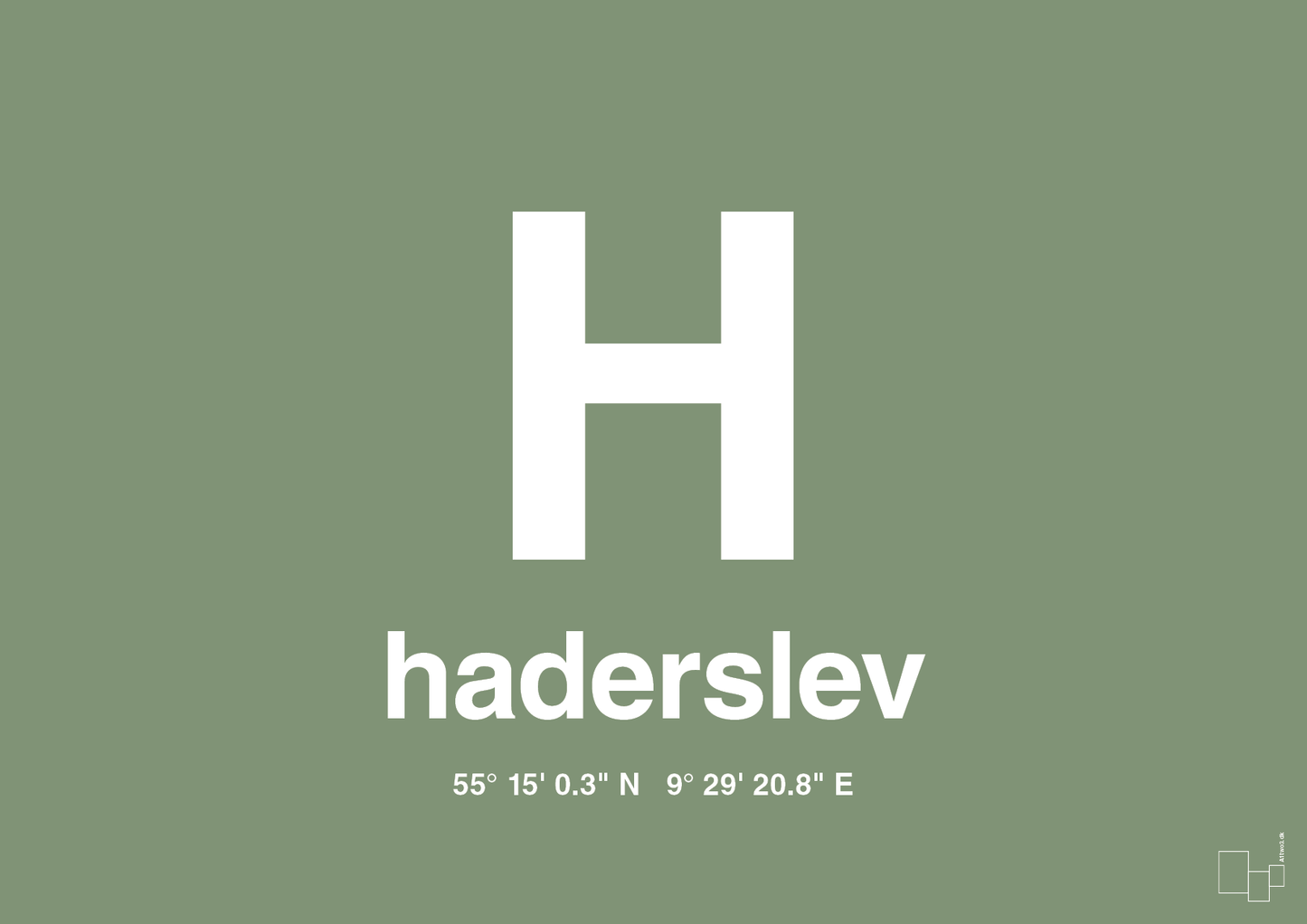 plakat: byplakat haderslev med koordinater - jade-Byer-A1two3