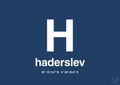 plakat: byplakat haderslev med koordinater - lapis blue-Byer-A1two3