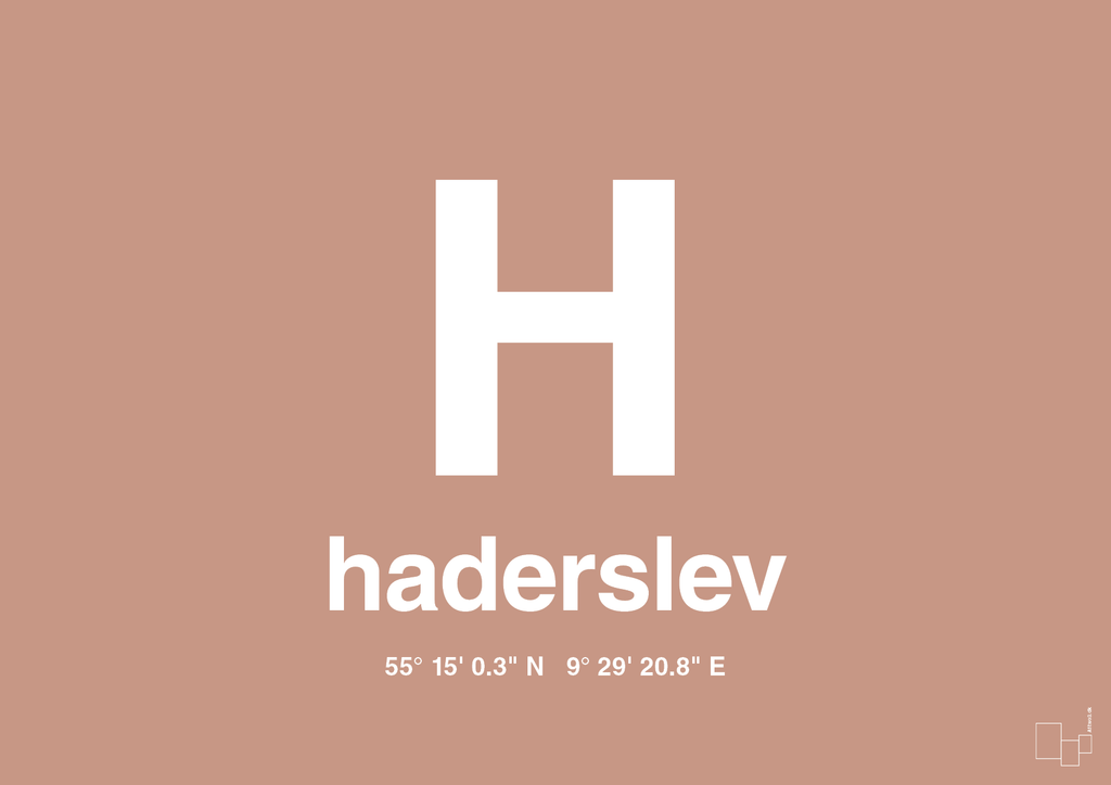 plakat: byplakat haderslev med koordinater - powder-Byer-A1two3