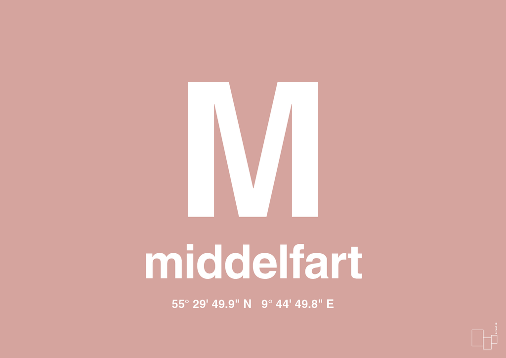 plakat: byplakat middelfart med koordinater - bubble shell-Byer-A1two3