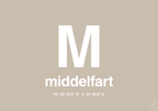plakat: byplakat middelfart med koordinater - creamy mushroom-Byer-A1two3