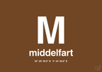 plakat: byplakat middelfart med koordinater - dark brown-Byer-A1two3