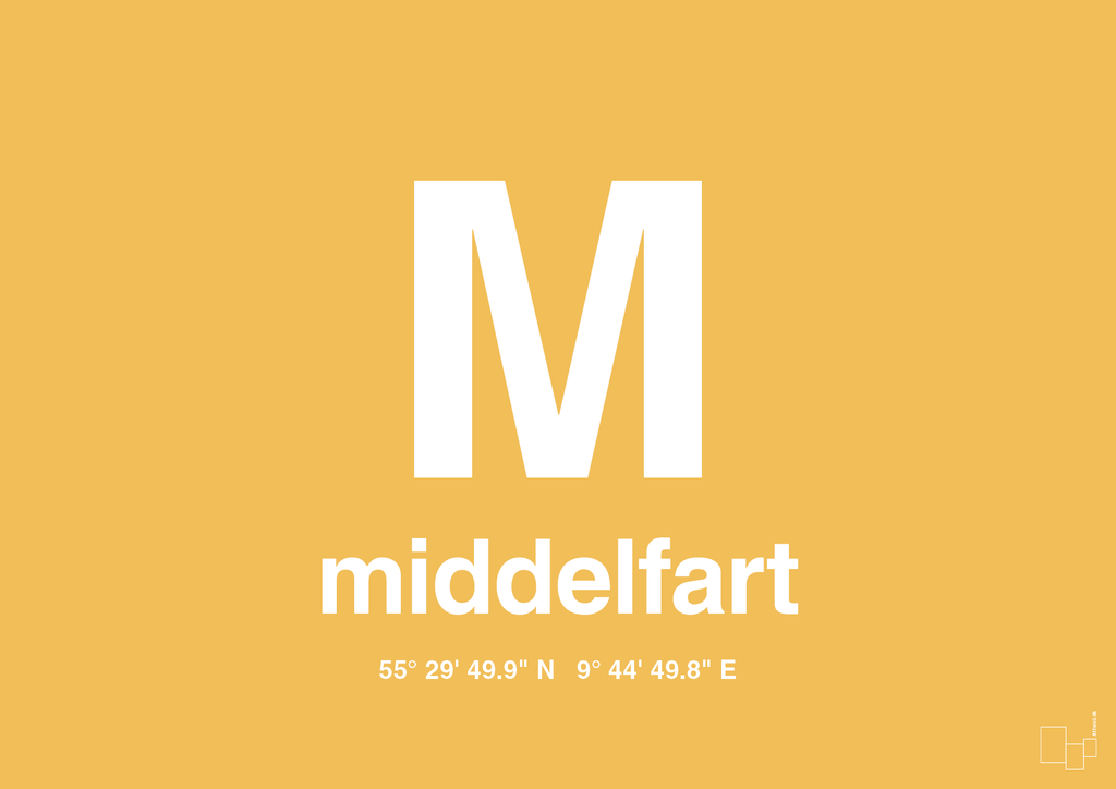 plakat: byplakat middelfart med koordinater - honeycomb-Byer-A1two3