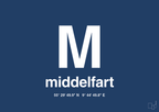 plakat: byplakat middelfart med koordinater - lapis blue-Byer-A1two3
