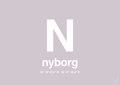 plakat: byplakat nyborg med koordinater - dusty lilac-Byer-A1two3