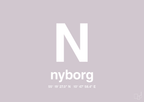 plakat: byplakat nyborg med koordinater - dusty lilac-Byer-A1two3