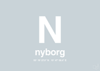 plakat: byplakat nyborg med koordinater - light drizzle-Byer-A1two3