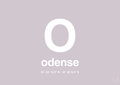 plakat: byplakat odense med koordinater - dusty lilac-Byer-A1two3