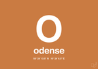 plakat: byplakat odense med koordinater - rumba orange-Byer-A1two3