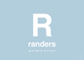 plakat: byplakat randers med koordinater - heavenly blue-Byer-A1two3