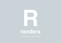 plakat: byplakat randers med koordinater - light drizzle-Byer-A1two3