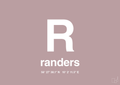 plakat: byplakat randers med koordinater - light rose-Byer-A1two3