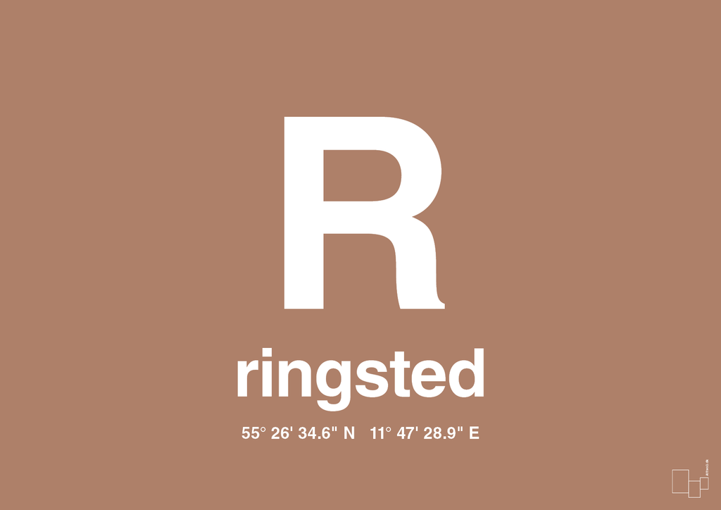 plakat: byplakat ringsted med koordinater - cider spice-Byer-A1two3
