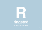 plakat: byplakat ringsted med koordinater - heavenly blue-Byer-A1two3