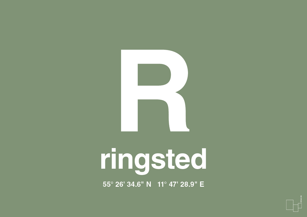 plakat: byplakat ringsted med koordinater - jade-Byer-A1two3
