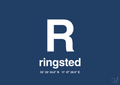 plakat: byplakat ringsted med koordinater - lapis blue-Byer-A1two3