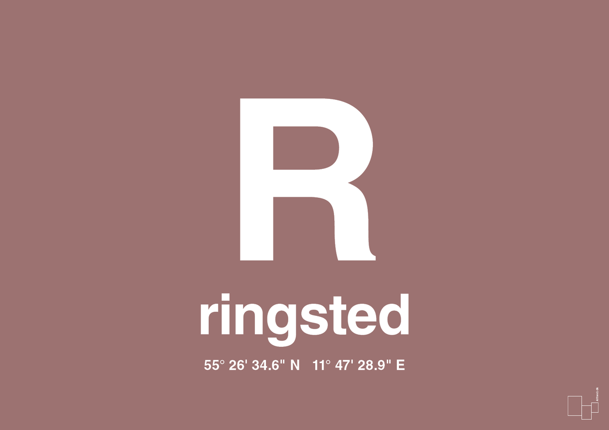 plakat: byplakat ringsted med koordinater - plum-Byer-A1two3
