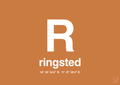 plakat: byplakat ringsted med koordinater - rumba orange-Byer-A1two3