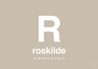 plakat: byplakat roskilde med koordinater - creamy mushroom-Byer-A1two3