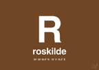 plakat: byplakat roskilde med koordinater - dark brown-Byer-A1two3