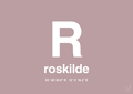 plakat: byplakat roskilde med koordinater - light rose-Byer-A1two3