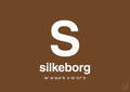 plakat: byplakat silkeborg med koordinater - dark brown-Byer-A1two3