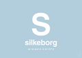 plakat: byplakat silkeborg med koordinater - heavenly blue-Byer-A1two3