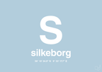 plakat: byplakat silkeborg med koordinater - heavenly blue-Byer-A1two3