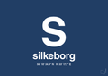 plakat: byplakat silkeborg med koordinater - lapis blue-Byer-A1two3