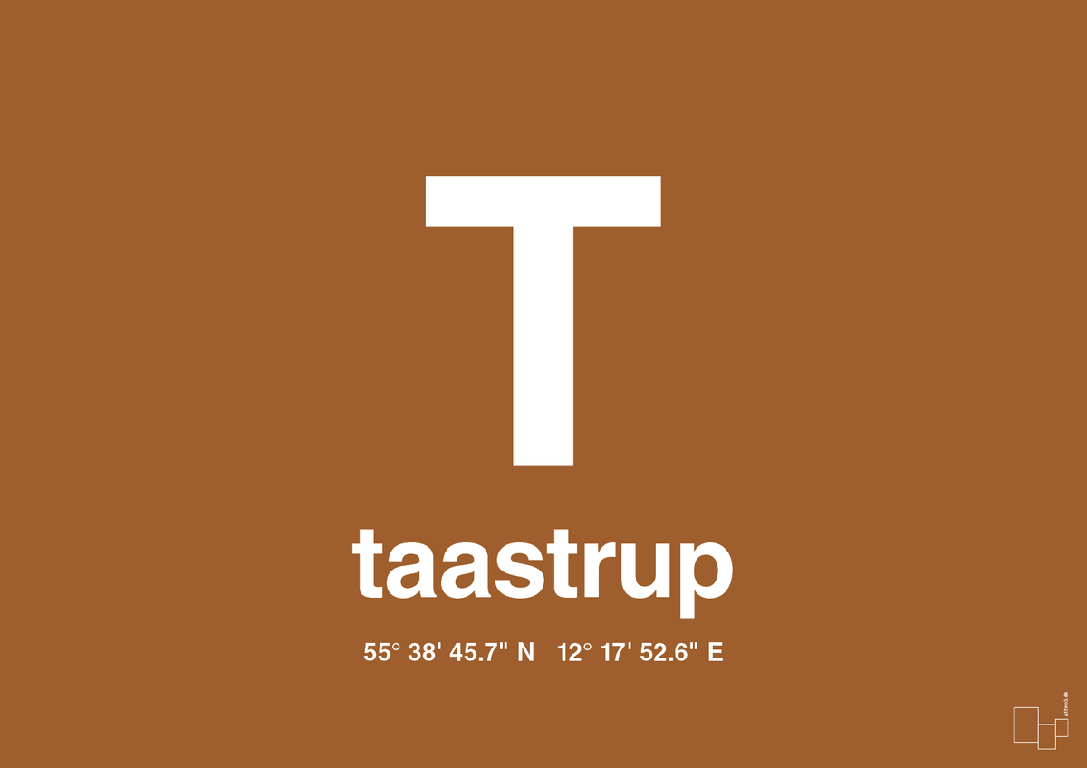plakat: byplakat taastrup med koordinater - cognac-Byer-A1two3