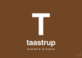 plakat: byplakat taastrup med koordinater - dark brown-Byer-A1two3