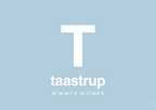 plakat: byplakat taastrup med koordinater - heavenly blue-Byer-A1two3