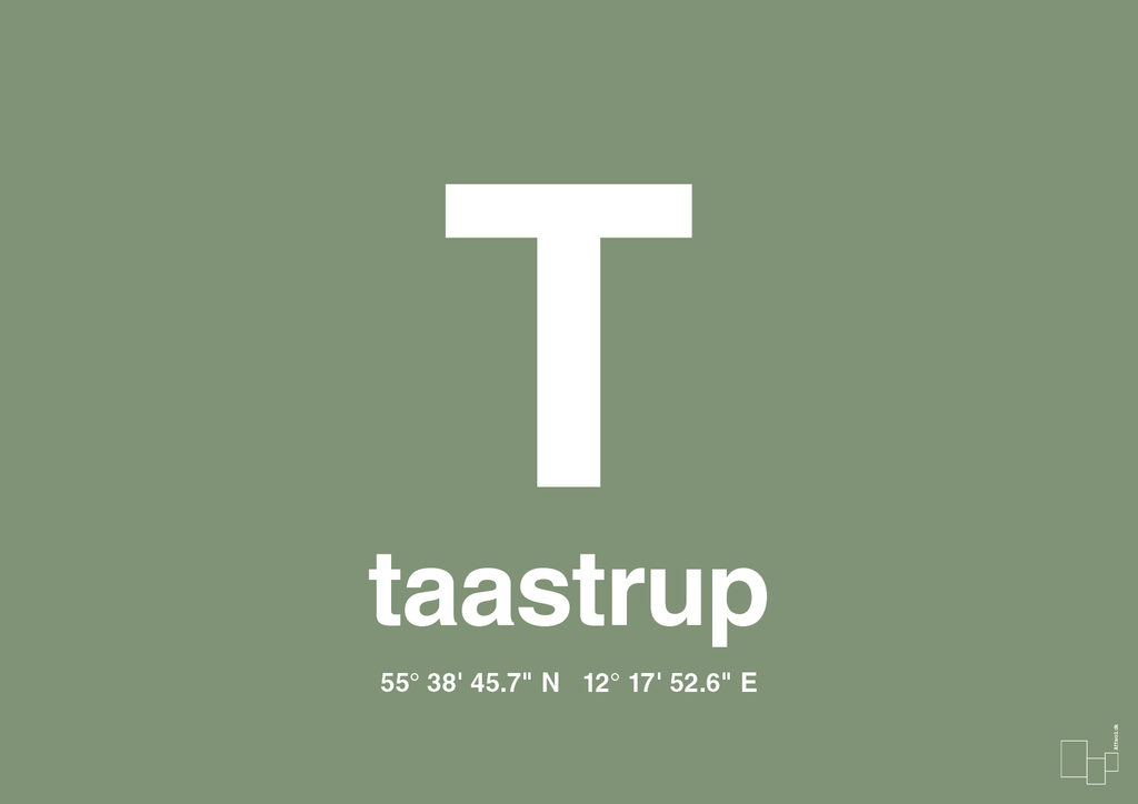 plakat: byplakat taastrup med koordinater - jade-Byer-A1two3