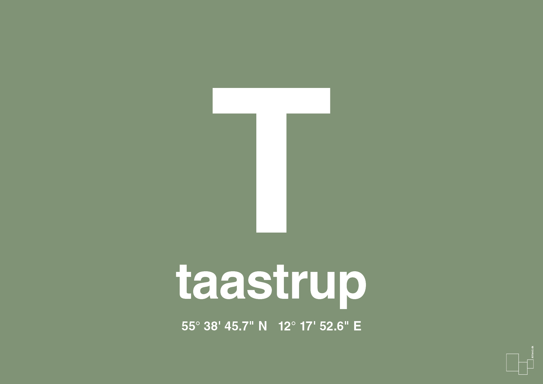 plakat: byplakat taastrup med koordinater - jade-Byer-A1two3