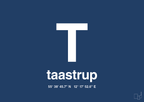 plakat: byplakat taastrup med koordinater - lapis blue-Byer-A1two3