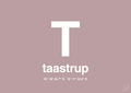 plakat: byplakat taastrup med koordinater - light rose-Byer-A1two3