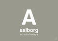 plakat: byplakat aalborg med koordinater - battleship gray-Byer-A1two3