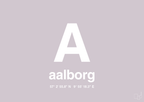 plakat: byplakat aalborg med koordinater - dusty lilac-Byer-A1two3