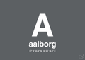 plakat: byplakat aalborg med koordinater - graphic charcoal-Byer-A1two3