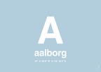 plakat: byplakat aalborg med koordinater - heavenly blue-Byer-A1two3