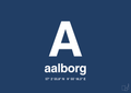 plakat: byplakat aalborg med koordinater - lapis blue-Byer-A1two3