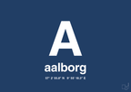 plakat: byplakat aalborg med koordinater - lapis blue-Byer-A1two3