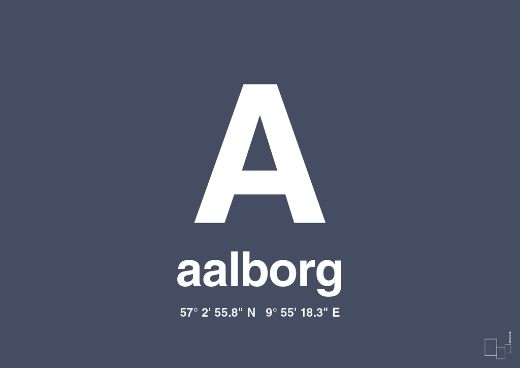 Byplakat aalborg med koordinater - petrol-Byer-A1two3