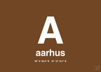 plakat: byplakat aarhus med koordinater - dark brown-Byer-A1two3