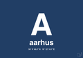 plakat: byplakat aarhus med koordinater - lapis blue-Byer-A1two3