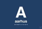 plakat: byplakat aarhus med koordinater - lapis blue-Byer-A1two3