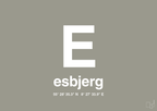 plakat: byplakat esbjerg med koordinater - battleship gray-Byer-A1two3